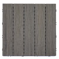 WPC Bodenfliesen Holzoptik antik braun 1 m² Terrasse Balkon