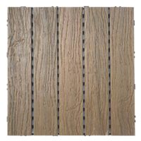 WPC Gartenfliese 1m2 JAM-E19 Holzoptik 4x je 50x50cm