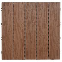 WPC Gartenfliese 1m2 JAM-E19 Holzoptik 4x je 50x50cm