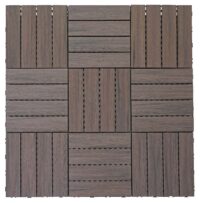 WPC Gartenfliese 1m2 JAM-E20 Holzoptik 11x je 30x30cm