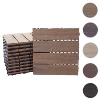 WPC Gartenfliese 1m2 JAM-E20 Holzoptik 11x je 30x30cm