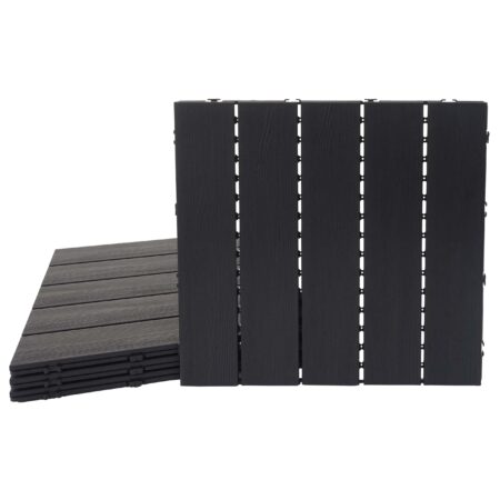 WPC Gartenfliese 1m2 JAM-E20 Holzoptik 4x je 50x50cm