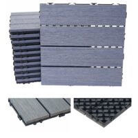 WPC Gartenfliese 1m2 JAM-E21 Holzoptik 11x je 30x30cm