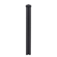 WPC-Pfosten Sarthe Zaun Stecksystem 98cm anthrazit