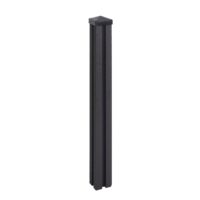WPC-Pfosten Sarthe Zaun Stecksystem 98cm anthrazit