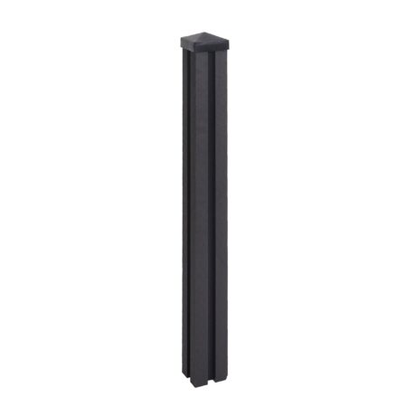 WPC-Pfosten Sarthe Zaun Stecksystem 98cm anthrazit