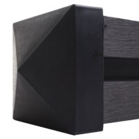 WPC-Pfosten Sarthe Zaun Stecksystem 98cm anthrazit