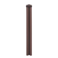 WPC-Pfosten Sarthe Zaun Stecksystem 98cm braun