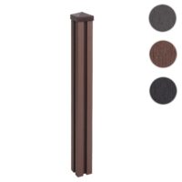 WPC-Pfosten Sarthe Zaun Stecksystem 98cm braun