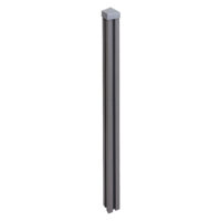 WPC-Pfosten Sarthe Zaun Stecksystem 240cm grau