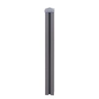 WPC-Pfosten Sarthe Zaun Stecksystem 98cm grau