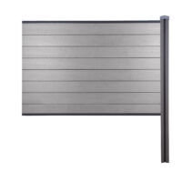 WPC-Sichtschutz Sarthe Erweiterung zum Einbetonieren 188cm grau