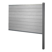 WPC-Sichtschutz Sarthe Erweiterung zum Einbetonieren 188cm grau