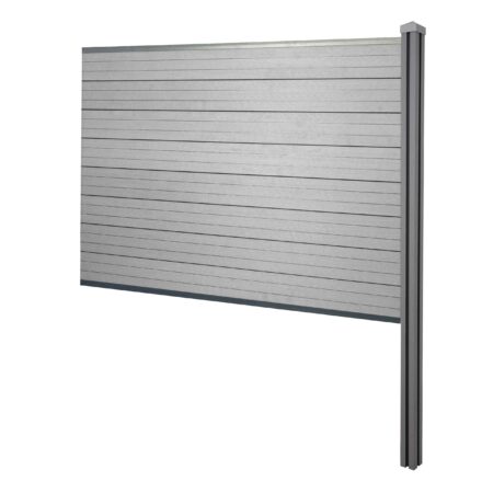 WPC-Sichtschutz Sarthe Erweiterung zum Einbetonieren 188cm grau