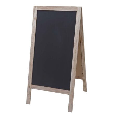XL Werbetafel Aufsteller Kreidetafel Kundenstopper 100x50cm naturfarben