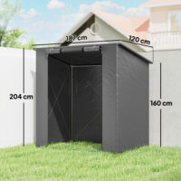 Zeltgarage wasserdicht mit Belüftung und aufrollbarer Tür